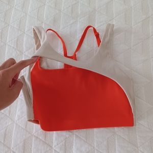 Nike Dri-Fit sports adjustable bra layered small